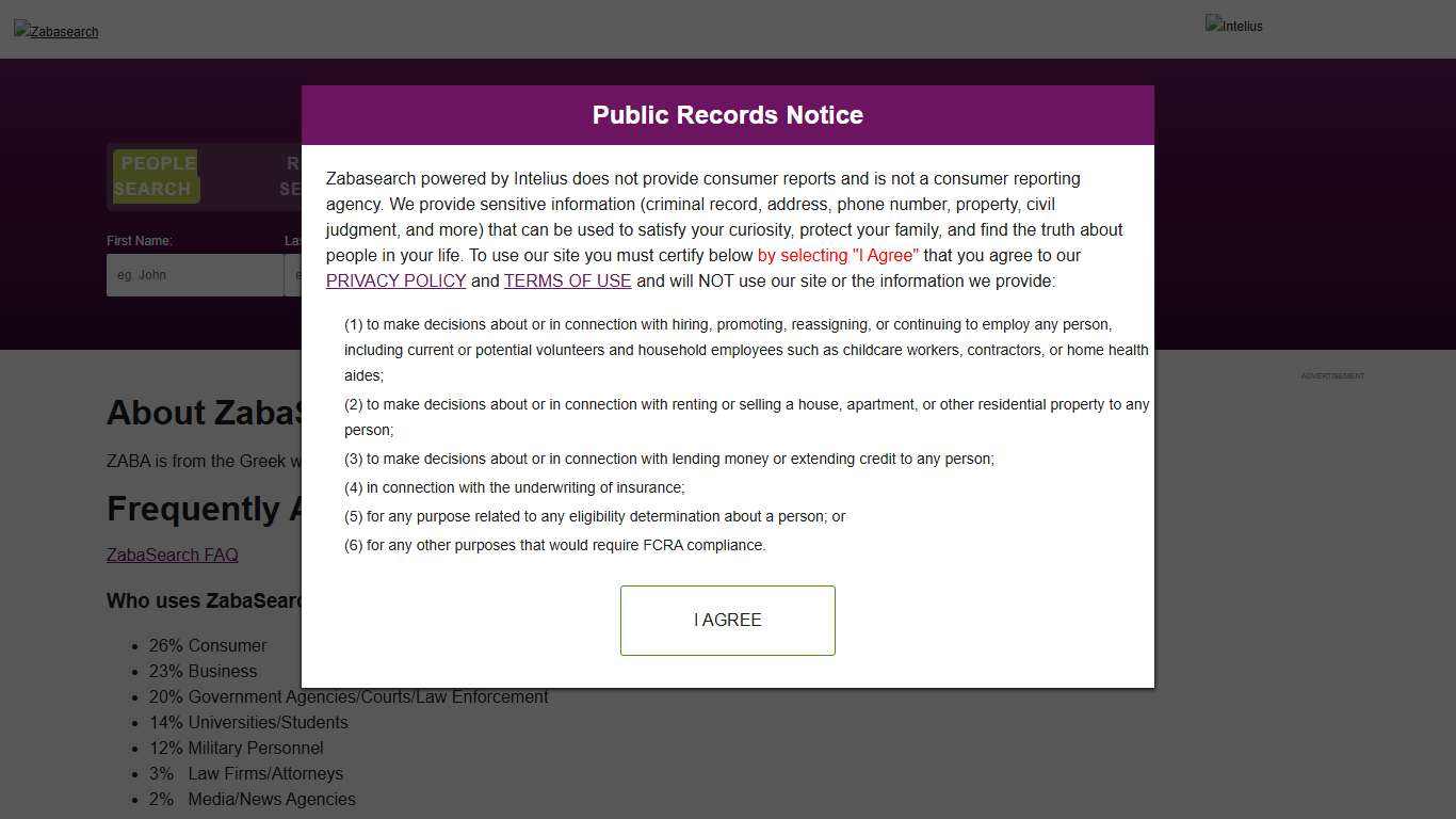 About Us | ZabaSearch