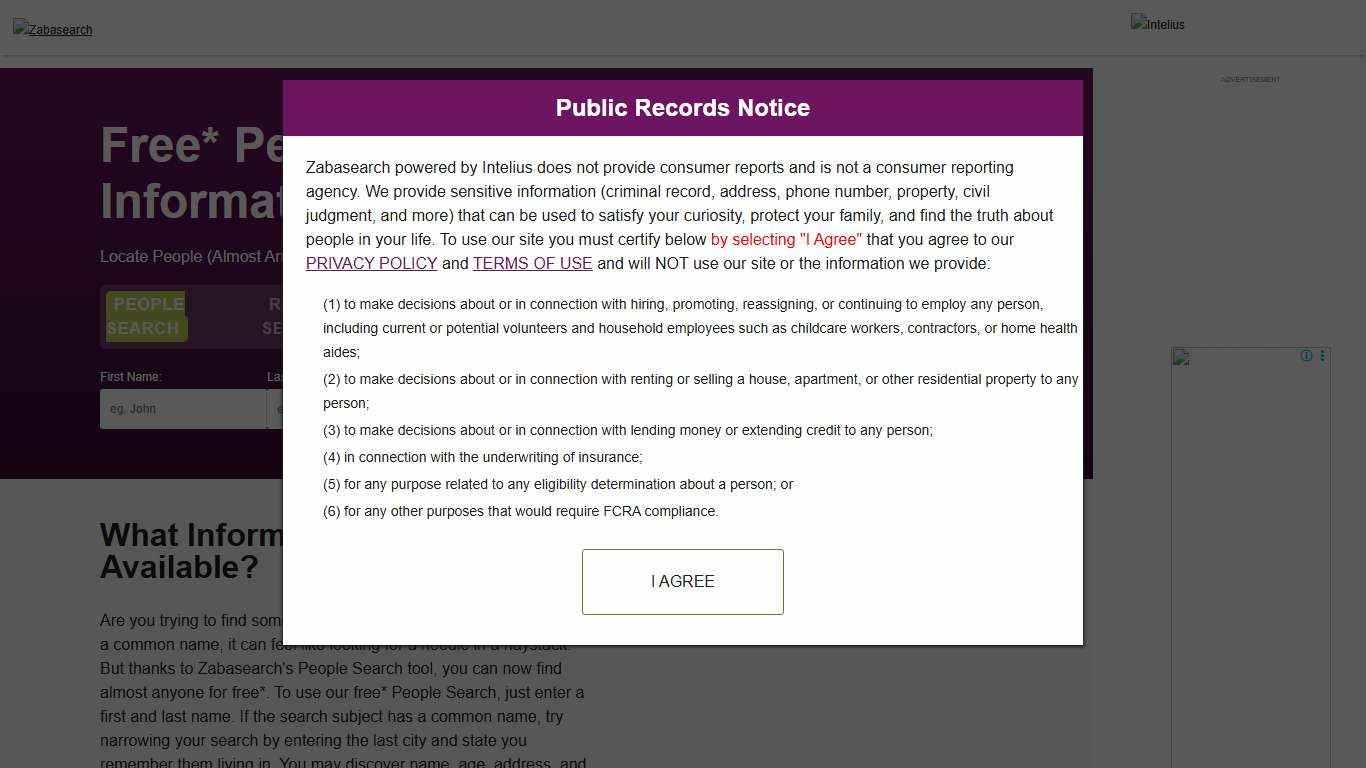 Free* People Search Engine - Search By Name & Phone Number | ZabaSearch